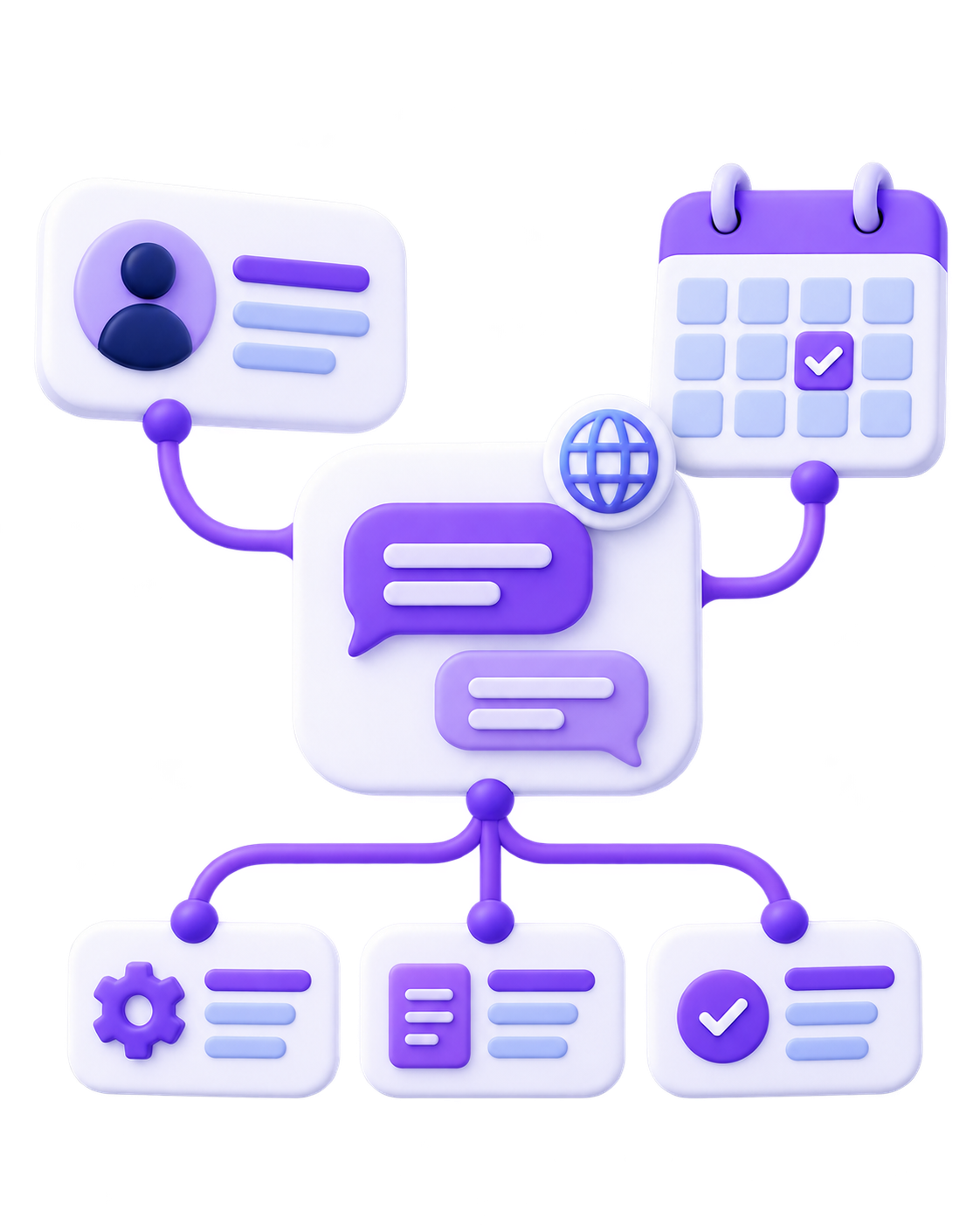 Conversations connected to leads, appointments and structured workflows
